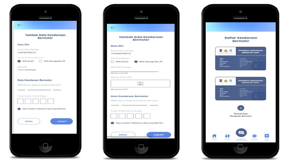 tutorial daftar kendaraan